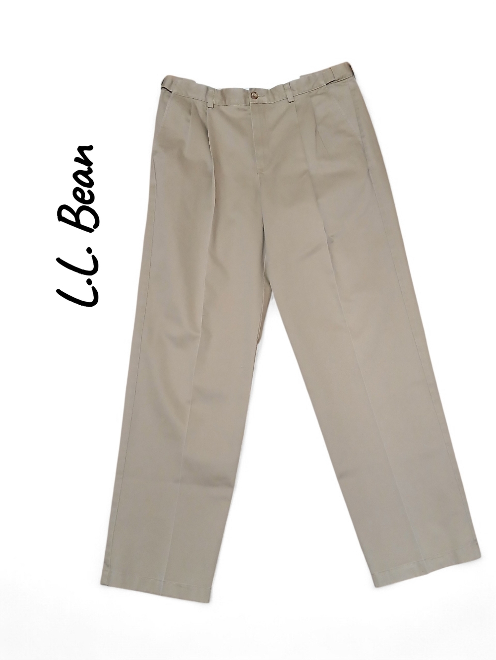 L.L. Bean Men’s Size 36×34 Khaki Chinos - Light Tan